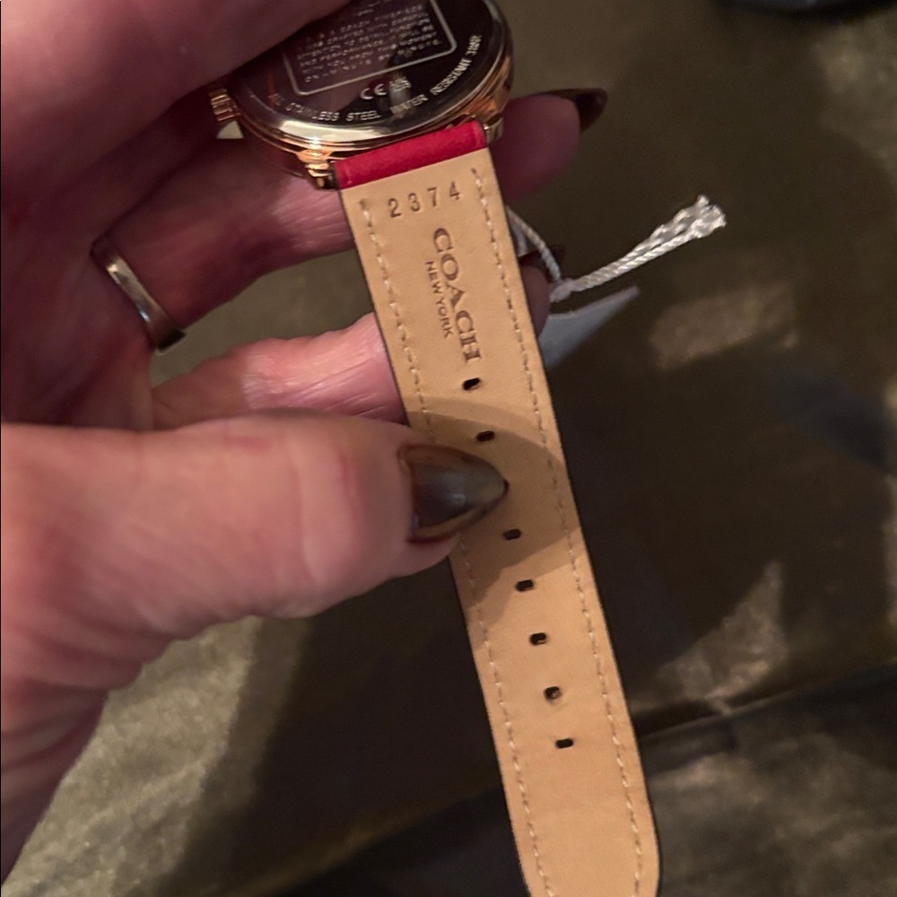Coach Red and Gold Starry Watch - Picture 3 of 7